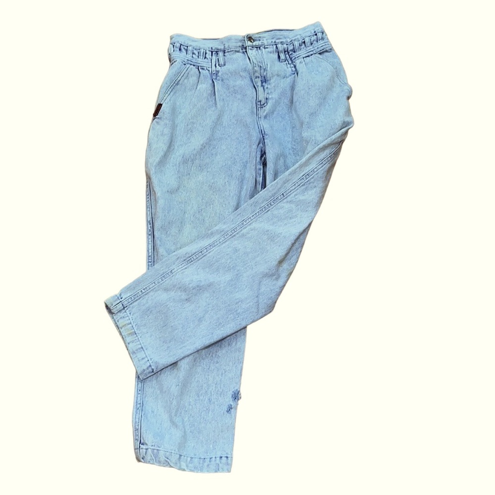 Vintage 80s/90s GITANO Stonewash MOM Jeans w/Pleats~sz 14~SEE MEASUREMENTS